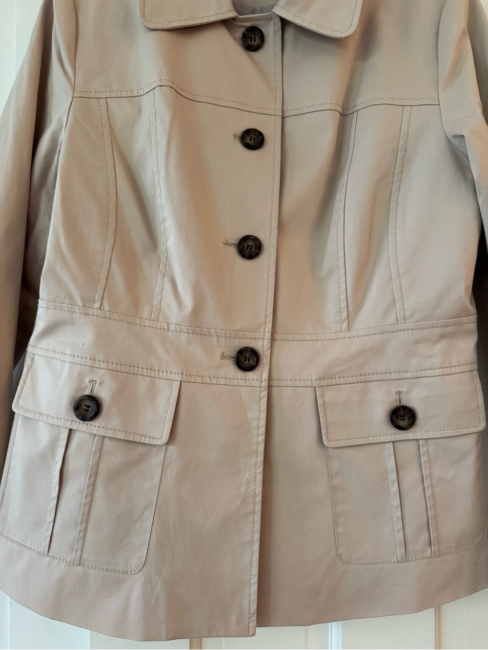 Pendelton Beige Cotton Blend Utility Jacket - Picture 3 of 7